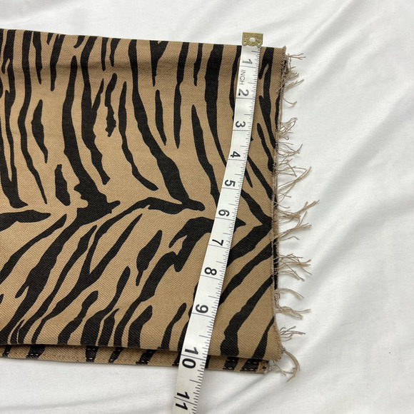 Topshop Moto Zebra Print Denim Overalls Size 4 NWT $95 Wide Leg Cropped Fray - Picture 12 of 12